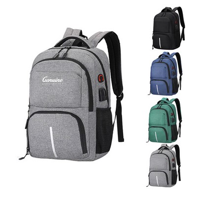 Travel Laptop Backpack with USB Port and Insulated Box