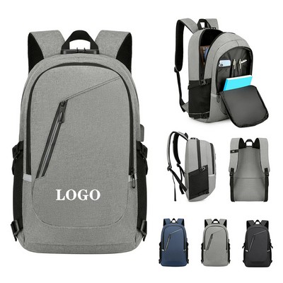 Anti-Theft Laptop Backpack with USB Charging