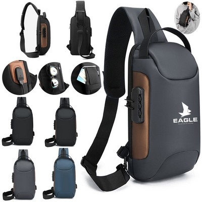 Anti-theft USB Shoulder Backpack