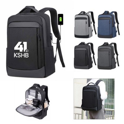 15.6" Laptop Backpack with USB Charging Port