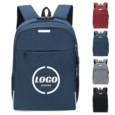 Secure Laptop Backpack with Combination Lock